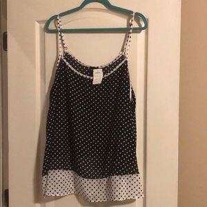 Black and White Polka Dot Cami